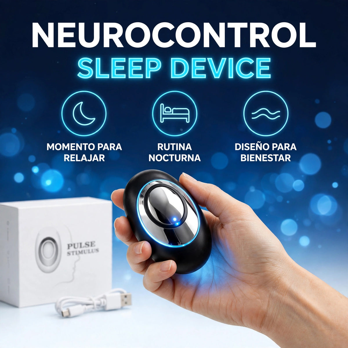 SleepPulse™ — Dispositivo de Relajación y Sueño