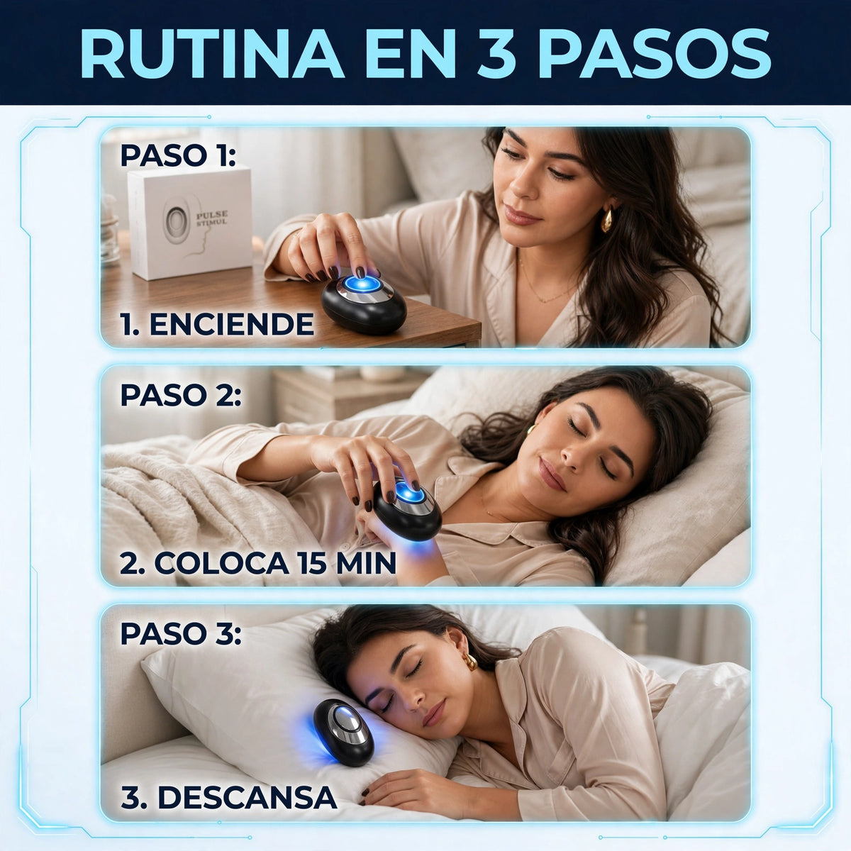 SleepPulse™ — Dispositivo de Relajación y Sueño