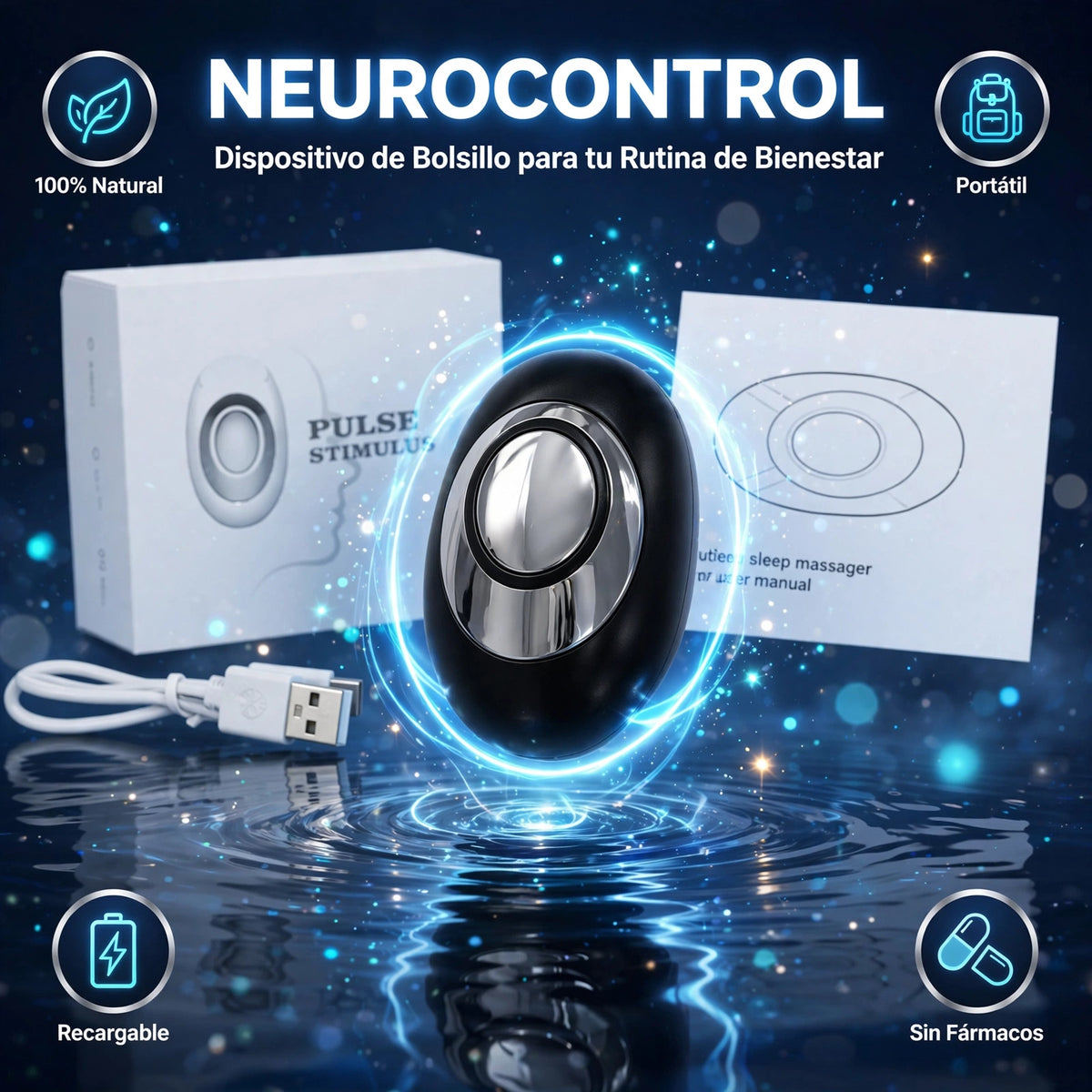 SleepPulse™ — Dispositivo de Relajación y Sueño