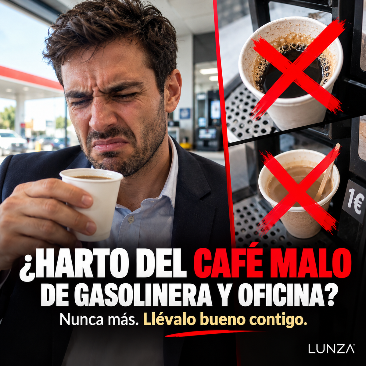 LUNZA NOMAD™ — Cafetera Espresso Portátil Eléctrica