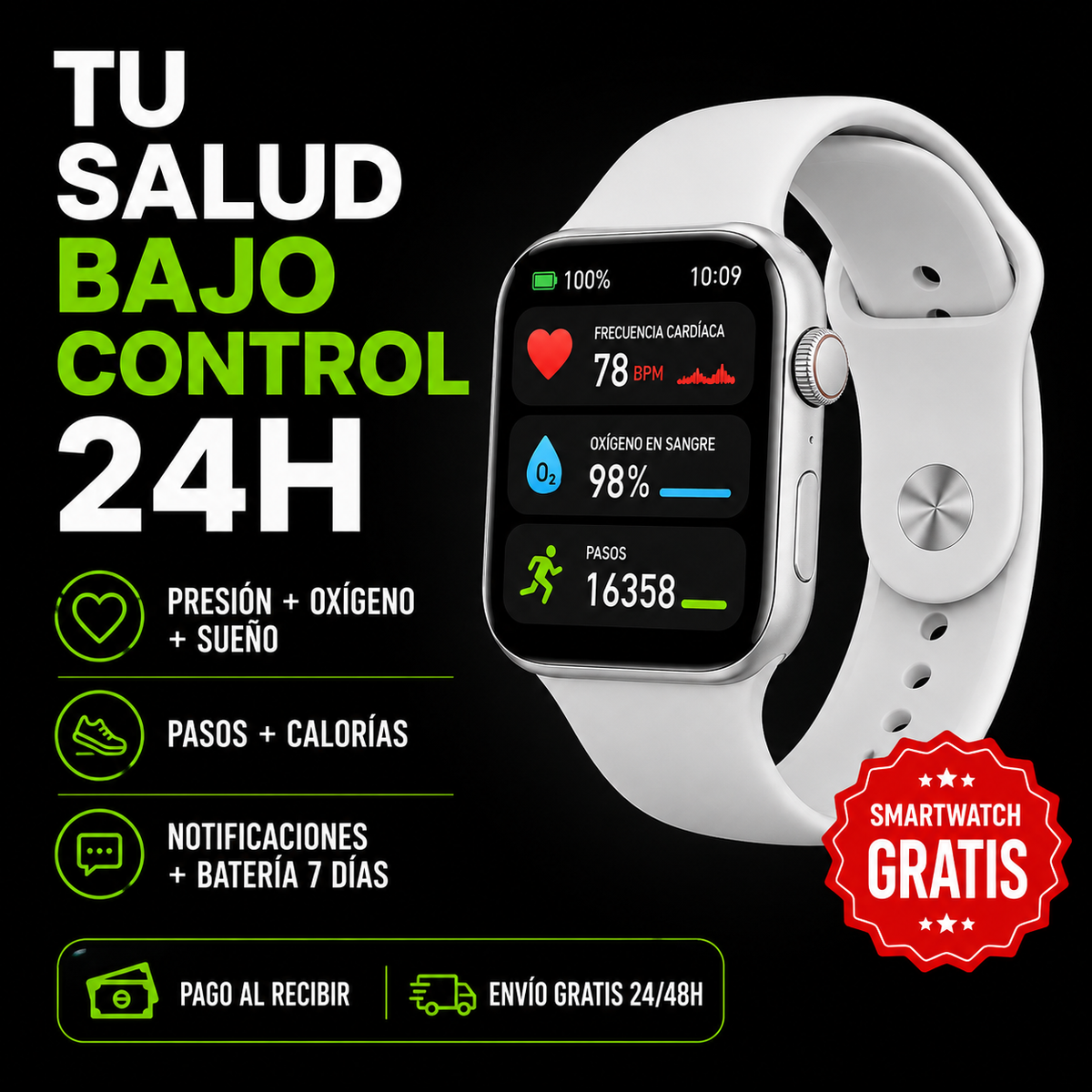 🦵 RODILLERA ALIVIO INSTANTÁNEO + MASAJEADOR DE PIES PRO + SMARTWATCH PREMIUM GRATIS! ⌚